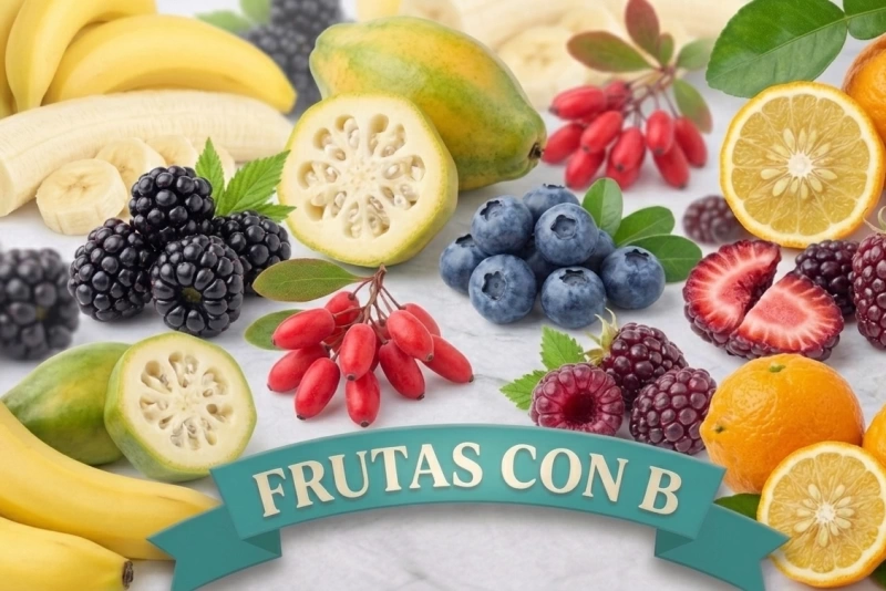 Variedad de frutas que empiezan con la letra B en español