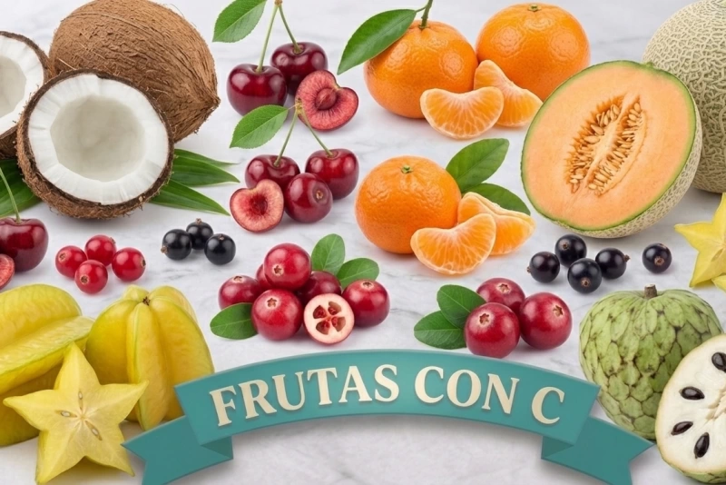 Variedad de frutas que comienzan con la letra C