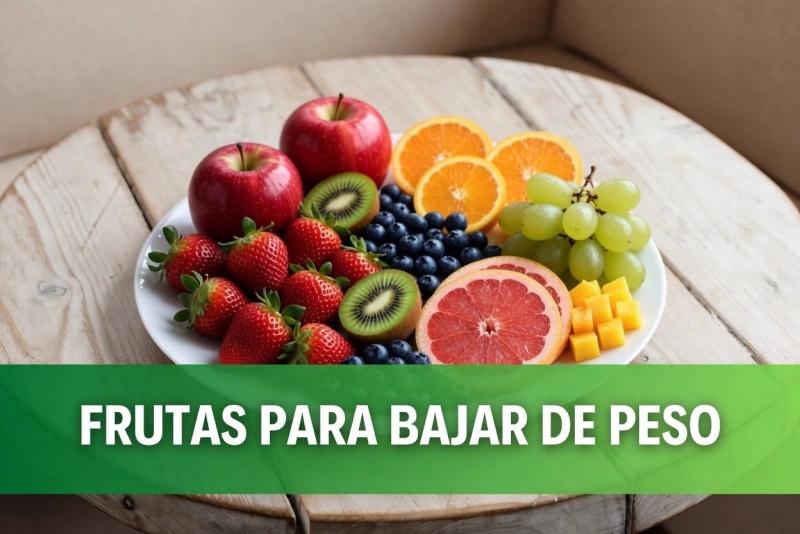Variedad de frutas frescas ideales para bajar de peso