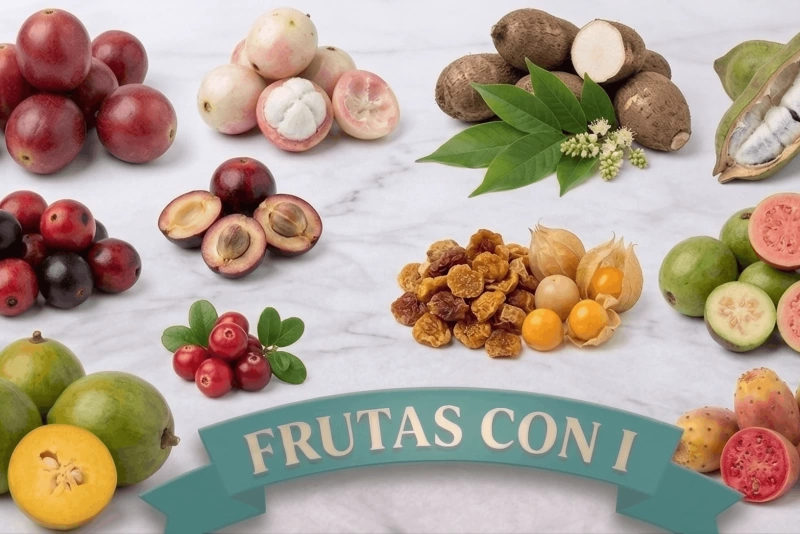 Variedad de frutas que empiezan con la letra i