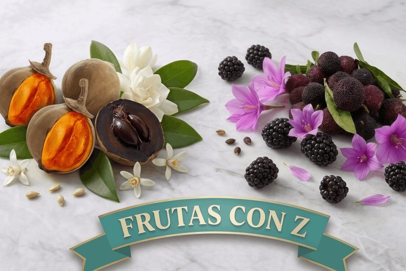 Variedad de frutas que empiezan con la letra Z