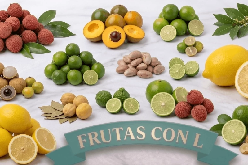 Variedad de frutas que empiezan con la letra L
