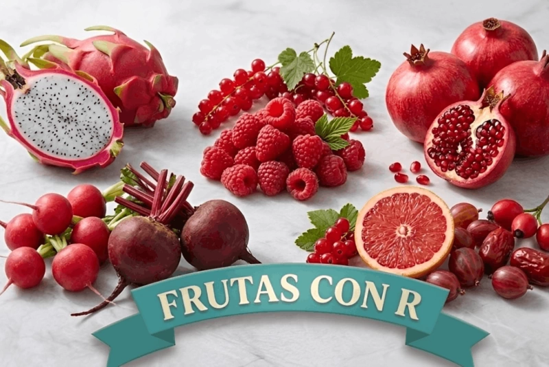 Variedad de frutas que empiezan con la letra R