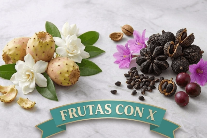 Variedad de frutas exóticas que empiezan con la letra X