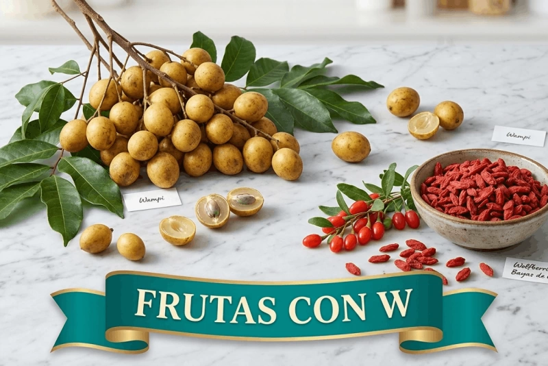 Variedad de frutas que comienzan con la letra W