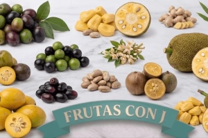 Variedad de frutas que comienzan con la letra J