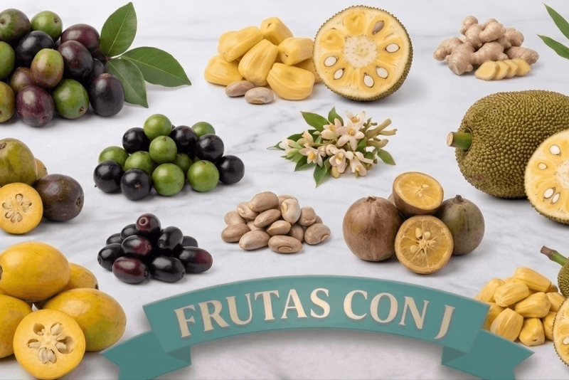 Variedad de frutas que comienzan con la letra J