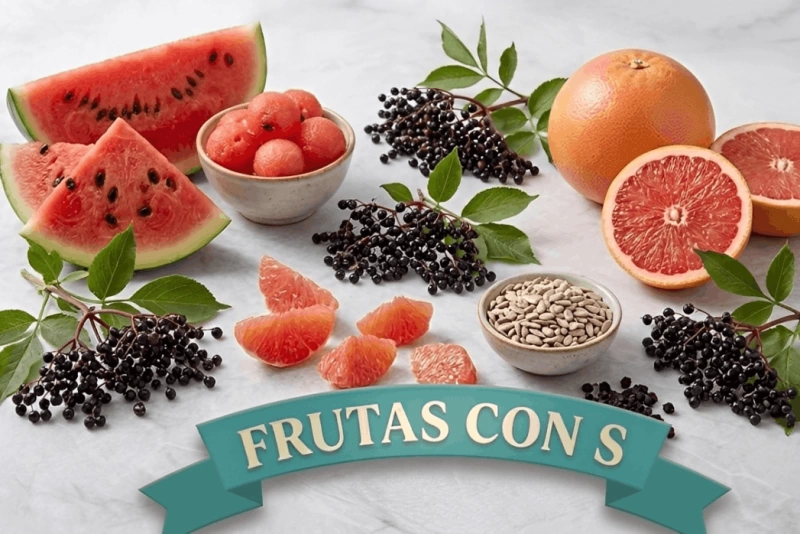 Variedad de frutas que empiezan con la letra S