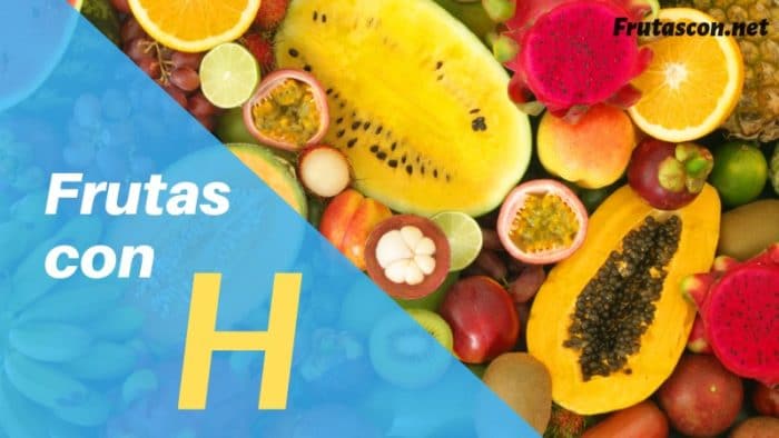 Frutas con la letra H lista de frutas con la h