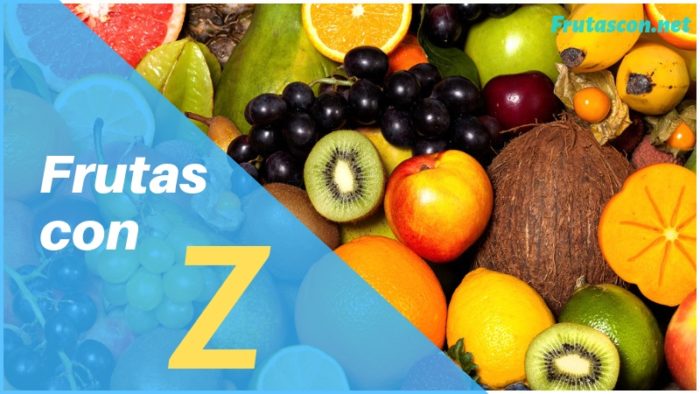 Frutas que empiezan con Z lista de frutas con la z