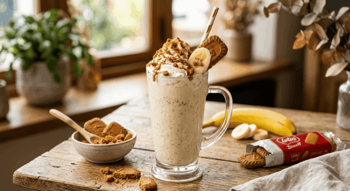 Batido de plátano con galletas